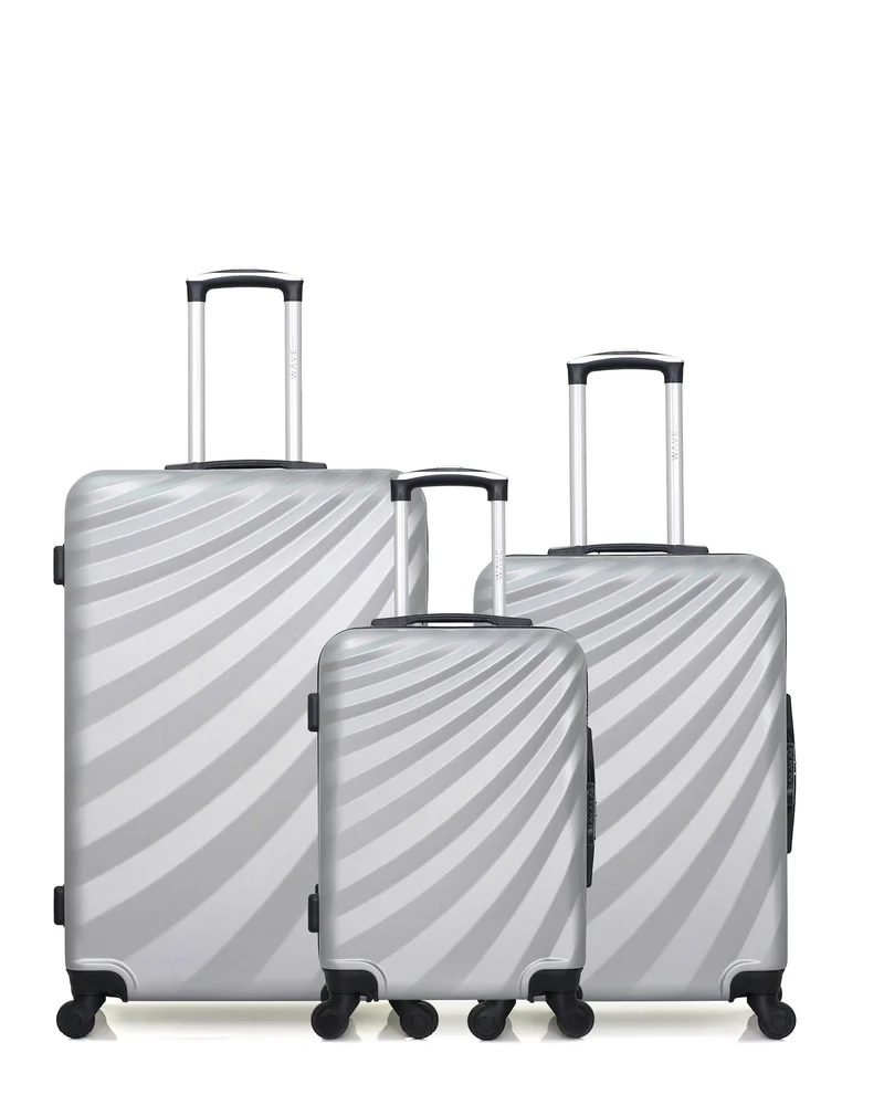 Lot de 3 valises Grand Format, Weekend et Cabine DANUBE
