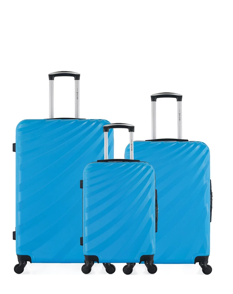 Lot de 3 valises Grand Format, Weekend et Cabine DANUBE