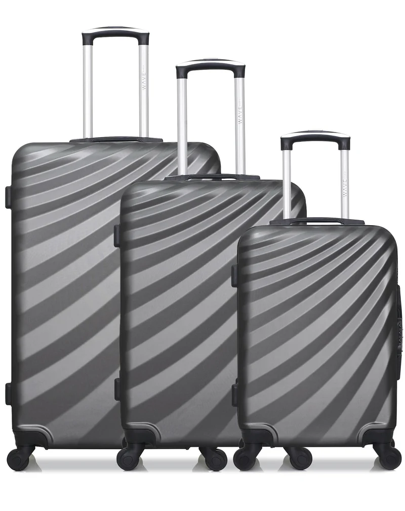 Lot de 3 valises Grand Format, Weekend et Cabine DANUBE
