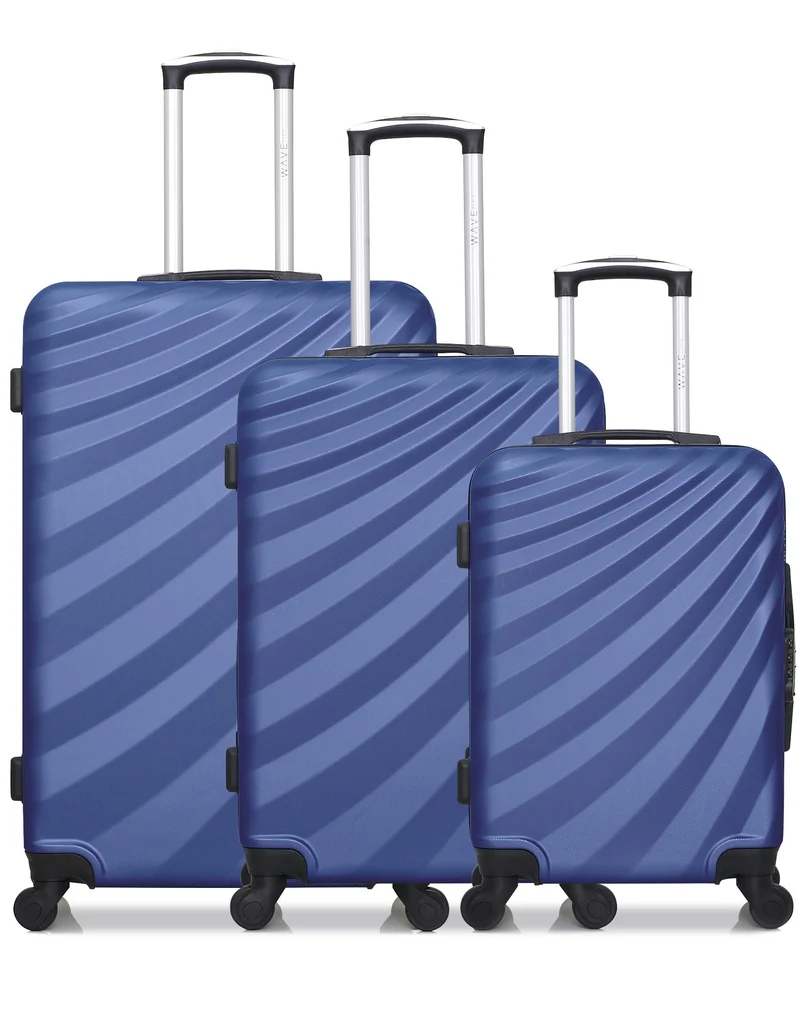 Lot de 3 valises Grand Format, Weekend et Cabine DANUBE