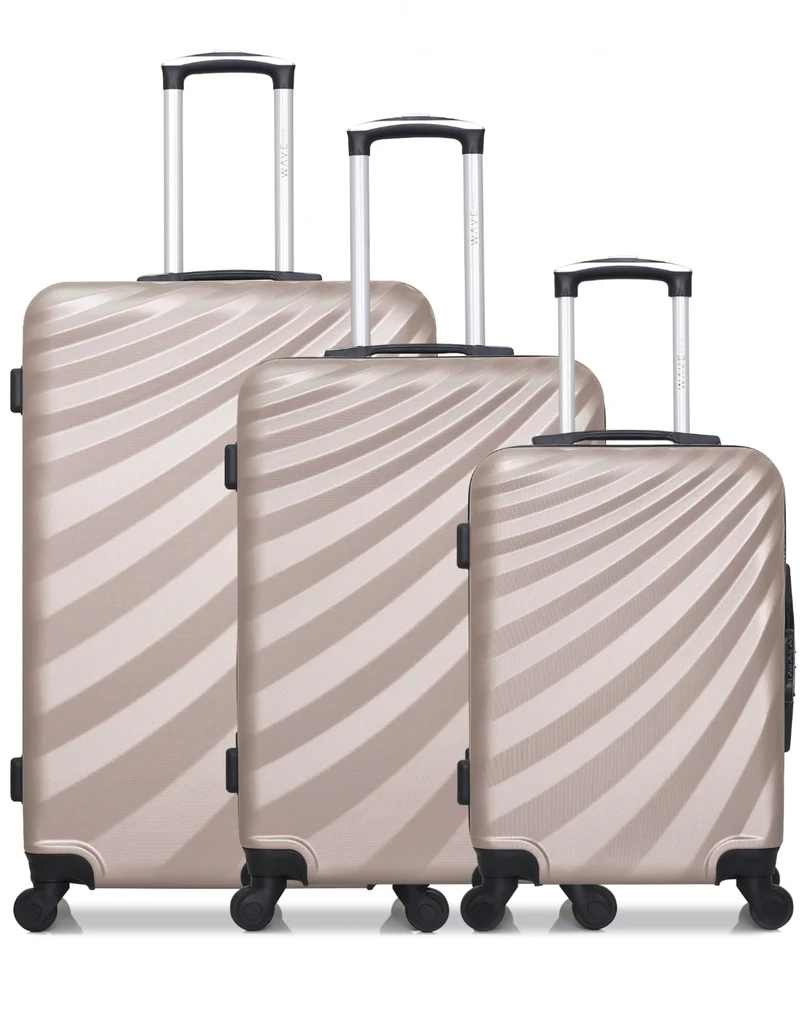 Lot de 3 valises Grand Format, Weekend et Cabine DANUBE