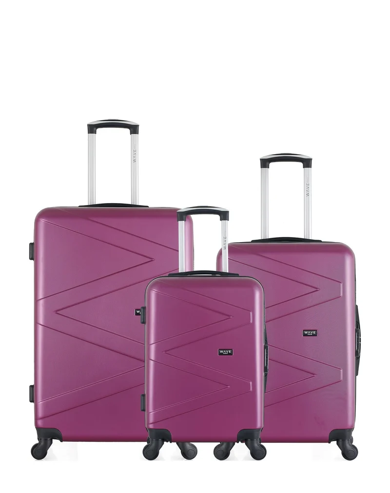 Lot de 3 Valises Grand Format, Week-end et Vanity AMAZONE