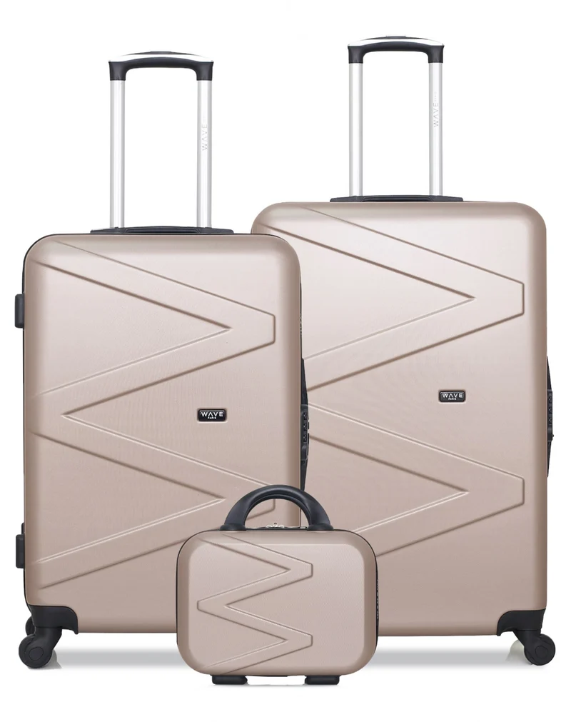 Lot de 3 Valises Grand Format, Week-end et Vanity AMAZONE