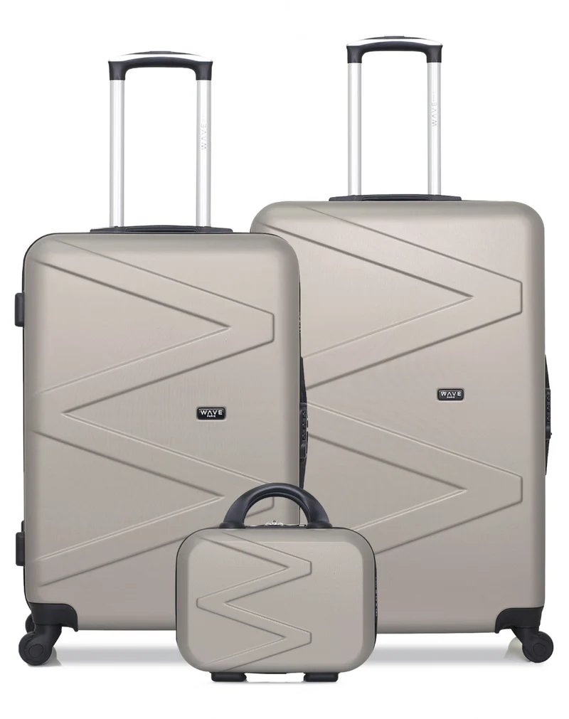 Lot de 3 Valises Grand Format, Week-end et Vanity AMAZONE
