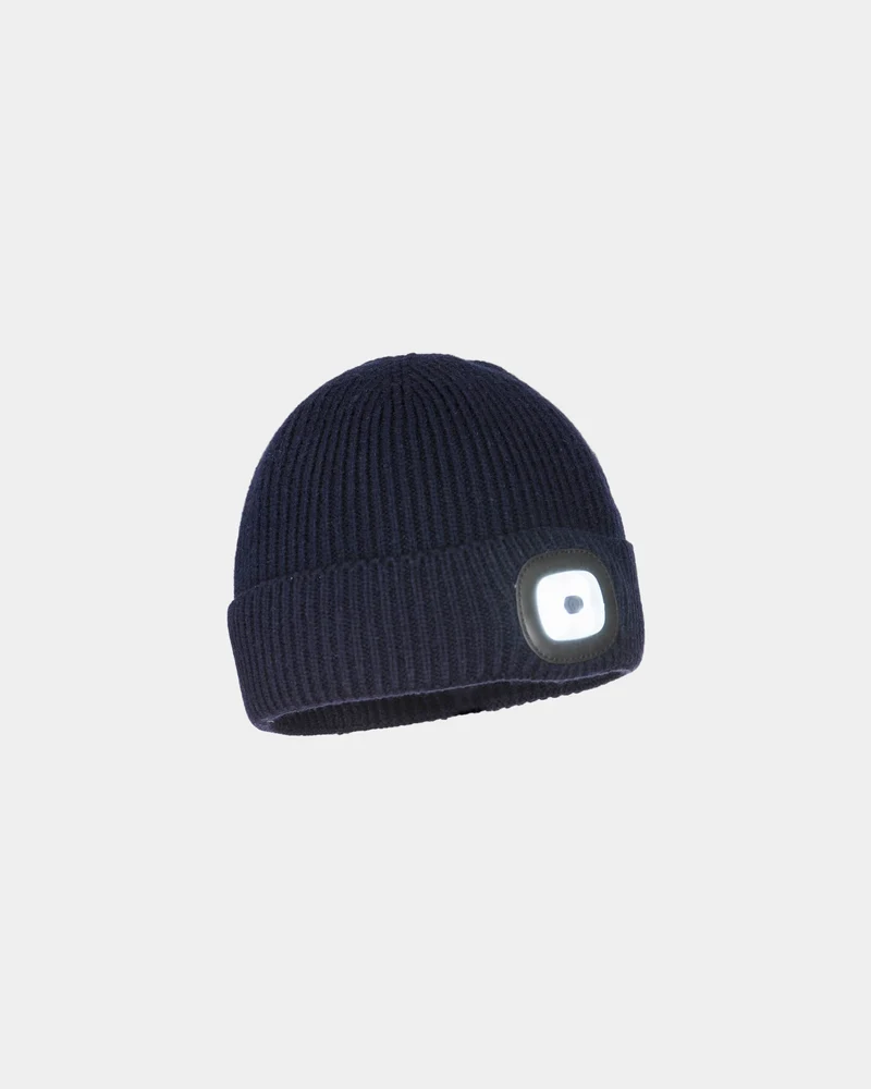 Bonnet acrylique bleu marine à personnaliser