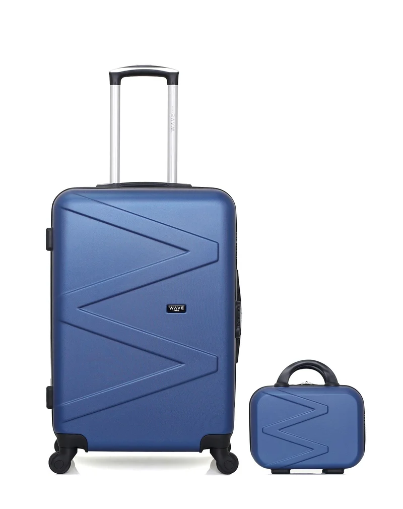 Lot de 2 Valises Rigides Grand Format et Vanity AMAZONE