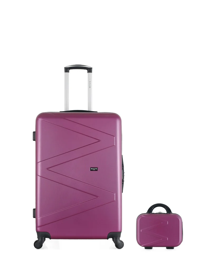 Lot de 2 Valises Rigides Grand Format et Vanity AMAZONE