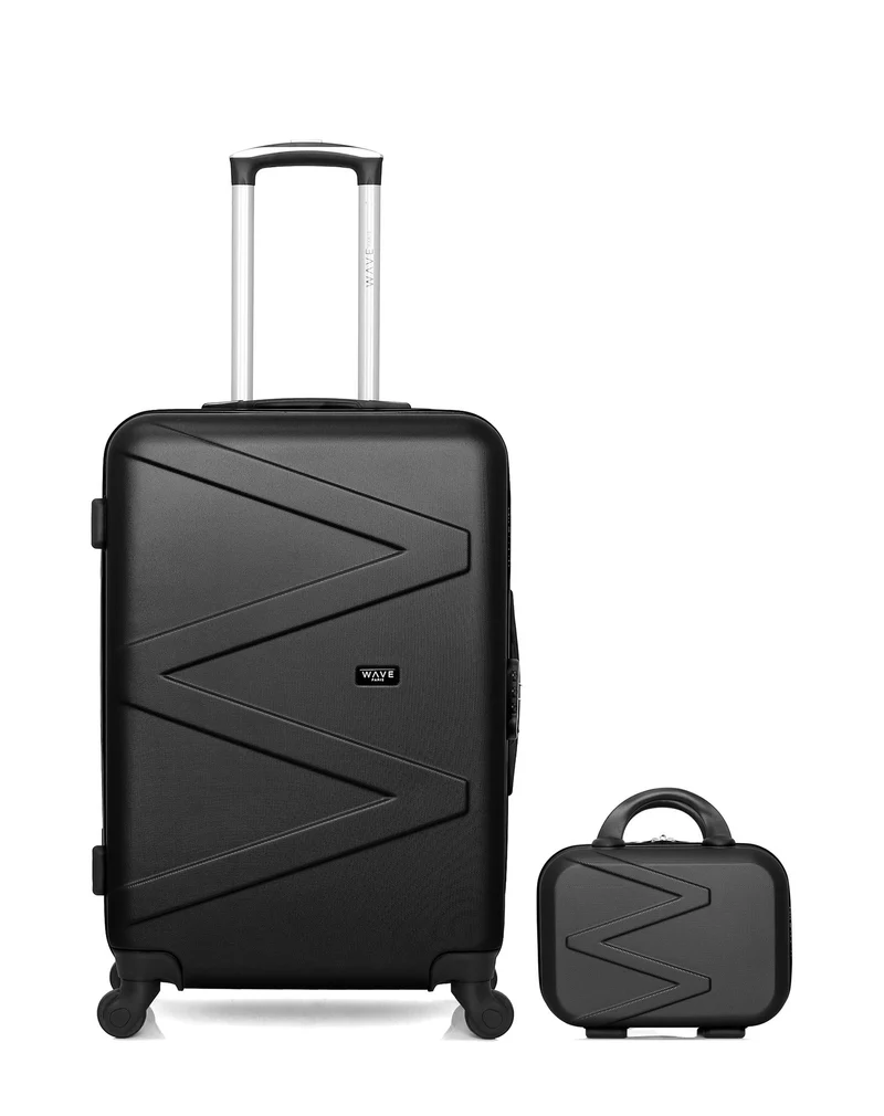 Lot de 2 Valises Rigides Grand Format et Vanity AMAZONE