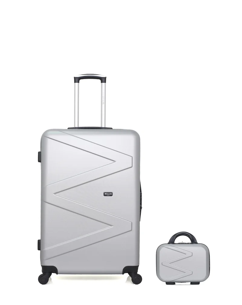 Lot de 2 Valises Rigides Grand Format et Vanity AMAZONE