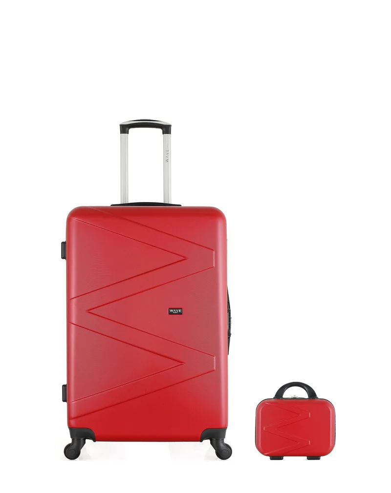 Lot de 2 Valises Rigides Grand Format et Vanity AMAZONE