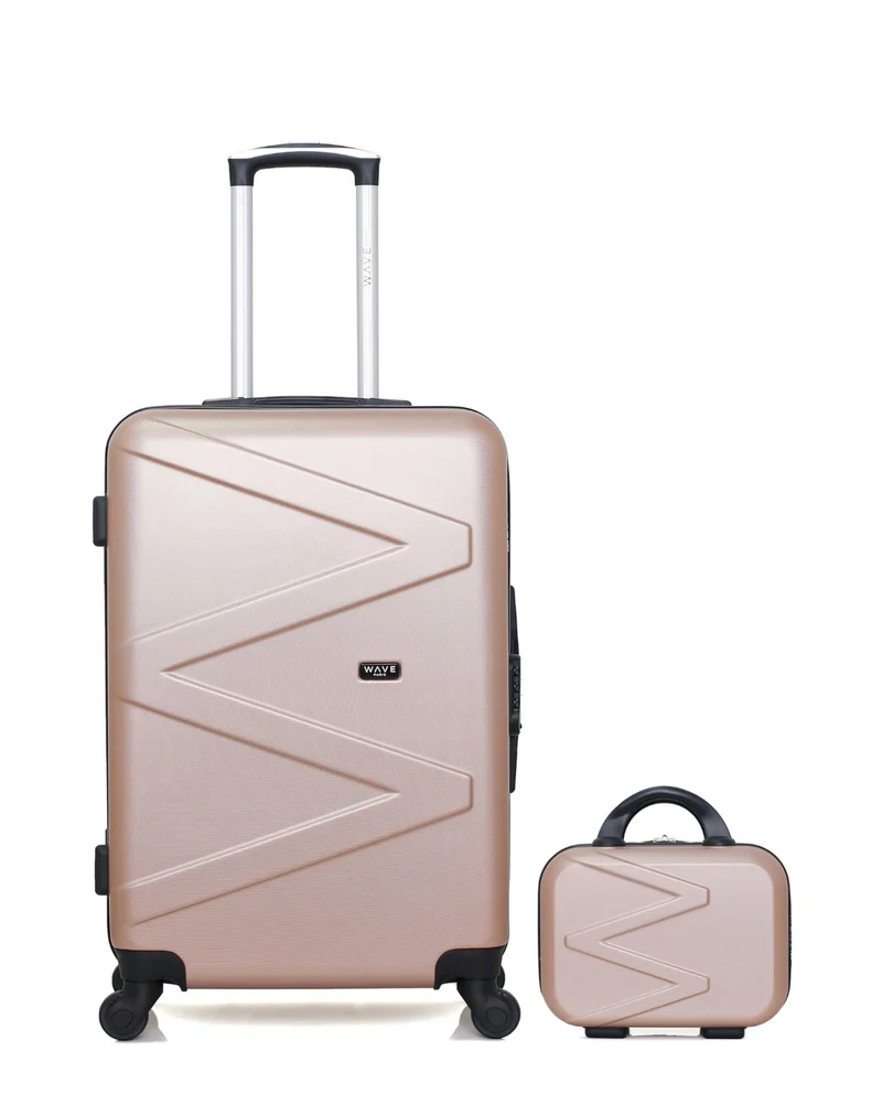 Lot de 2 Valises Rigides Grand Format et Vanity AMAZONE