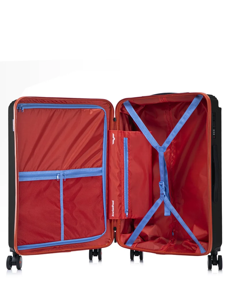 Lot de 3 Valises Rigides Grand Format, Taille Moyenne et Cabine NORTH BEACH
