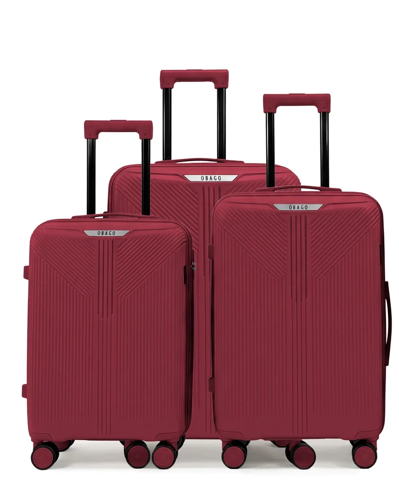 Lot de 3 Valises Rigides Grand Format, Taille Moyenne et Cabine ERIDAN
