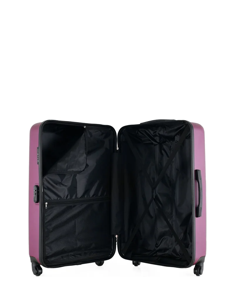 Lot de 3 Valises Rigides Grand Format, Taille Moyenne et Vanity AMAZONE