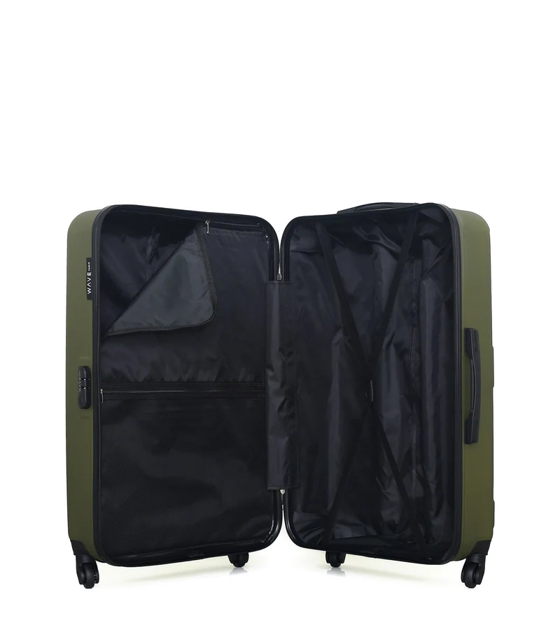 Lot de 3 Valises Rigides Grand Format, Taille Moyenne et Vanity AMAZONE