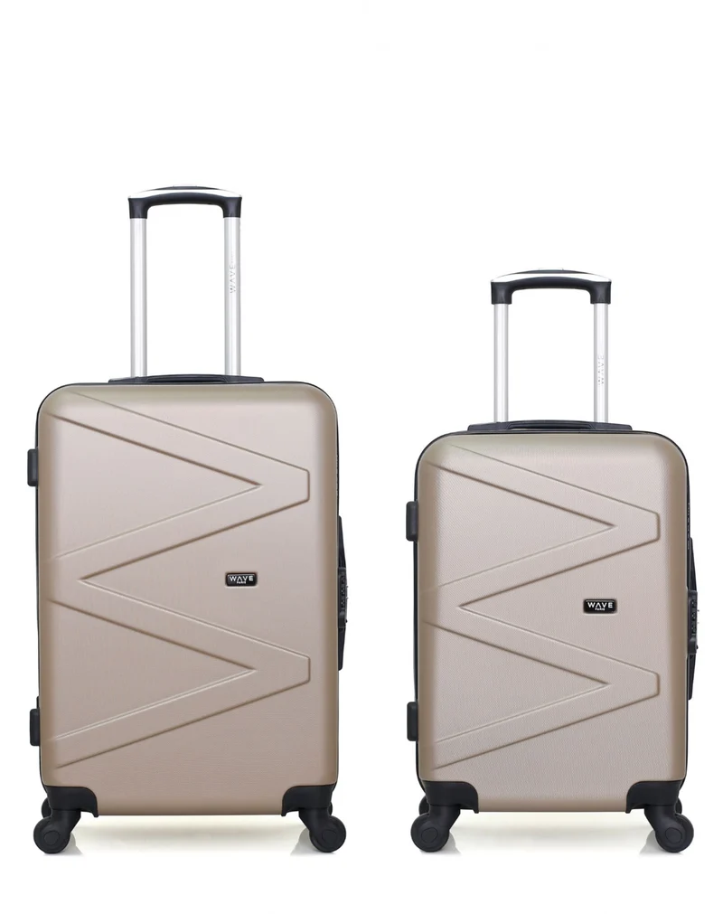 Lot de 3 Valises Rigides Grand Format, Taille Moyenne et Vanity AMAZONE