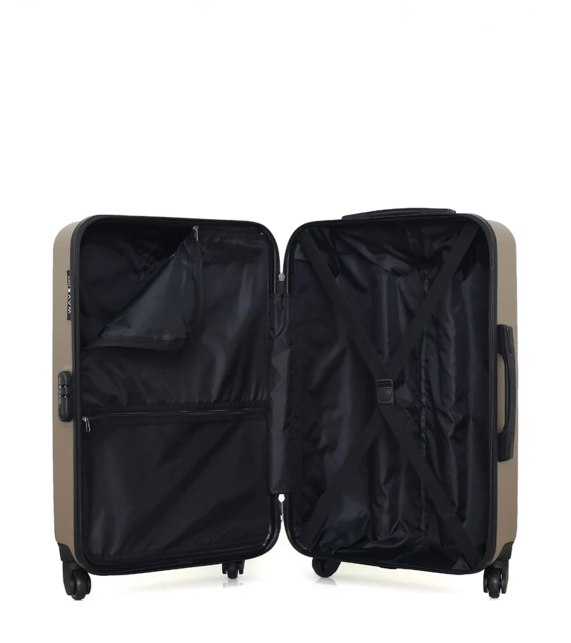 Lot de 3 Valises Rigides Grand Format, Taille Moyenne et Vanity AMAZONE