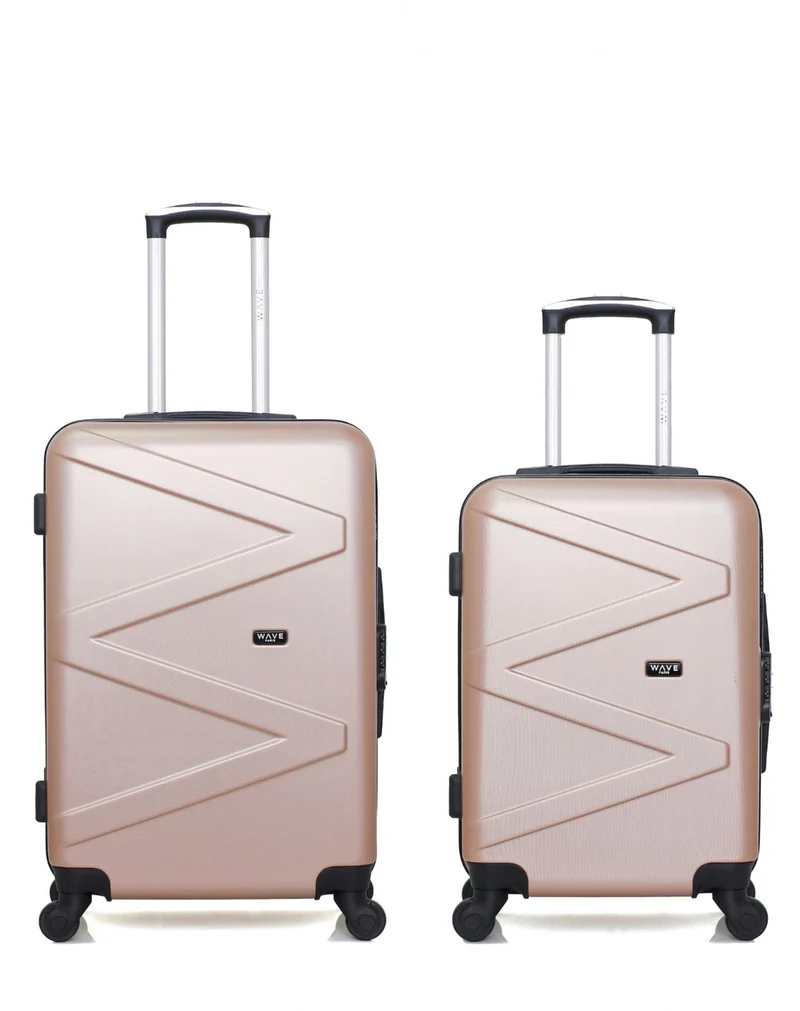 Lot de 3 Valises Rigides Grand Format, Taille Moyenne et Vanity AMAZONE