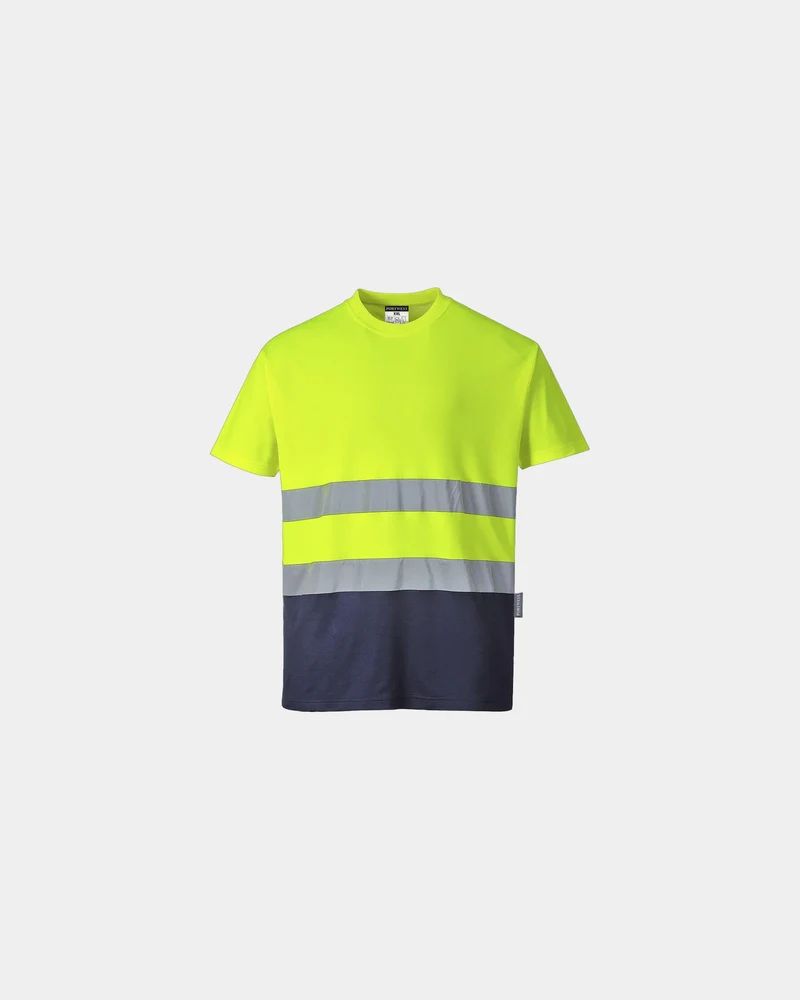 T-shirt coton bicolore à personnaliser