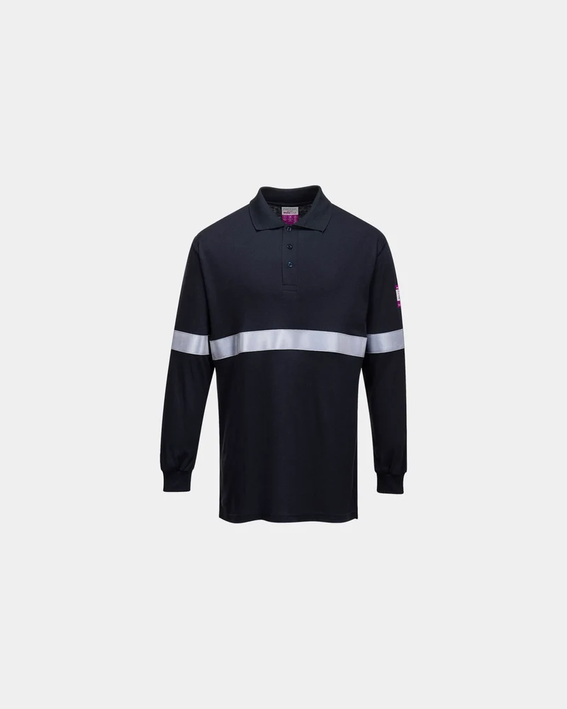 Polo modacrylique antistat résistant flammes à personnaliser