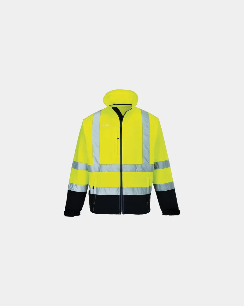 Veste softshell bicolore imperméable à personnaliser