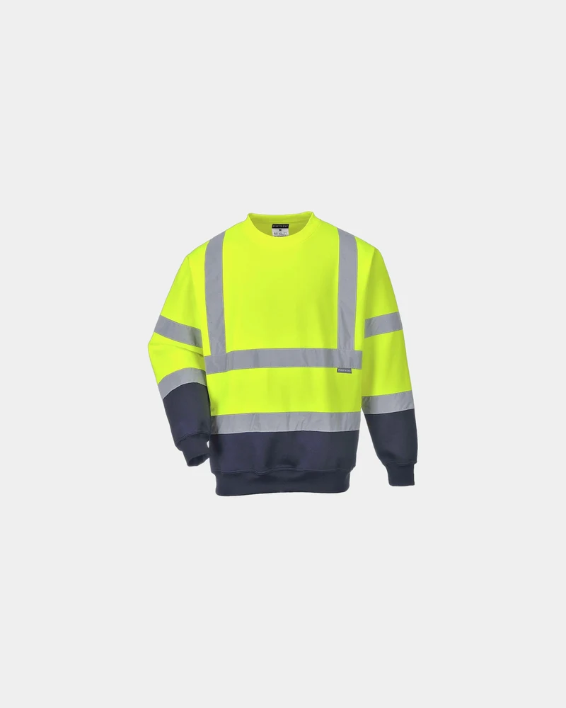 Sweatshirt bicolore polycoton à personnaliser
