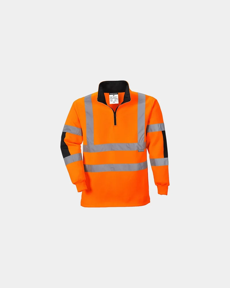 Sweatshirt col zippé 100% polyester à personnaliser