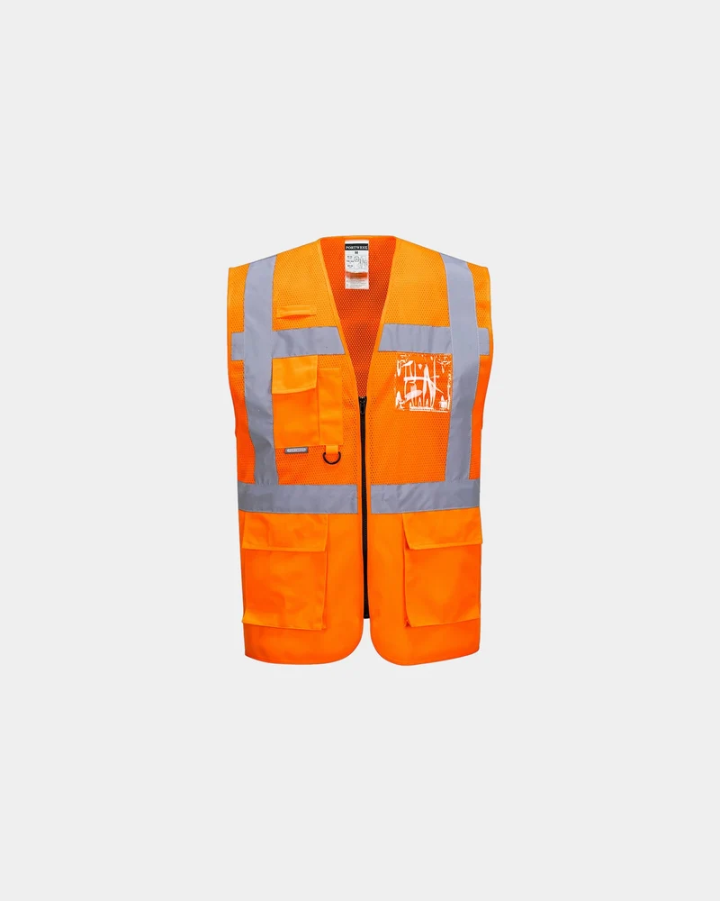 Gilet Executive grillagé à personnaliser