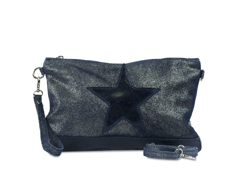 Pochette en nubuck imprimé FLORIANE