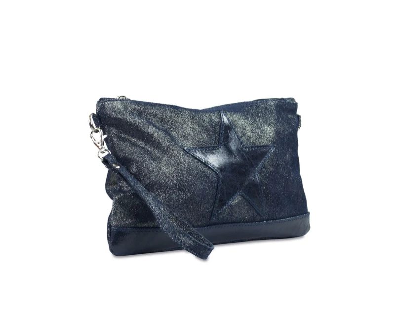 Pochette en nubuck imprimé FLORIANE