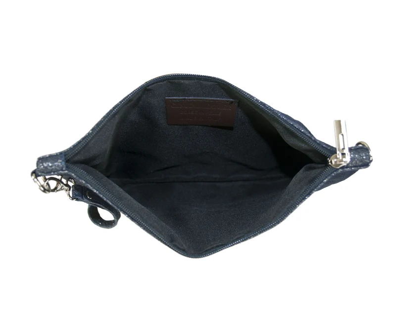 Pochette en nubuck imprimé FLORIANE