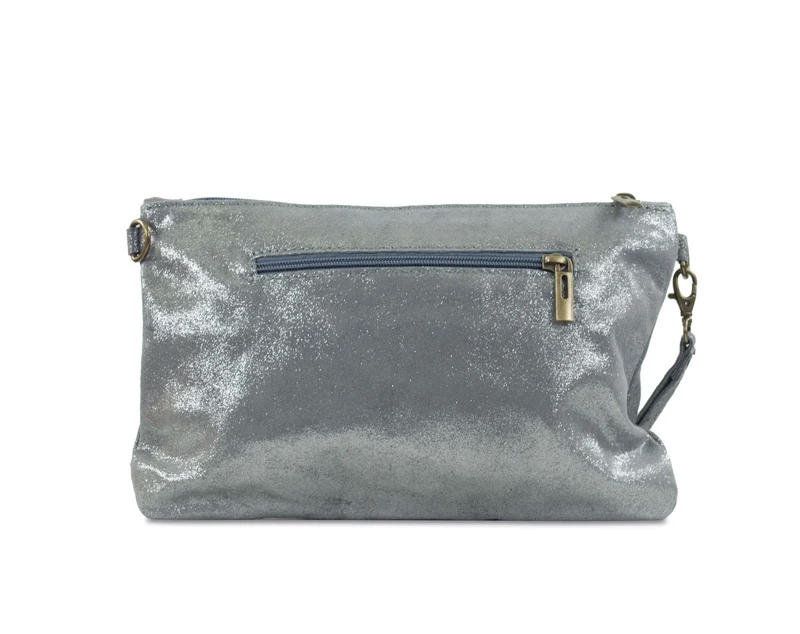 Pochette en nubuck imprimé FLORIANE