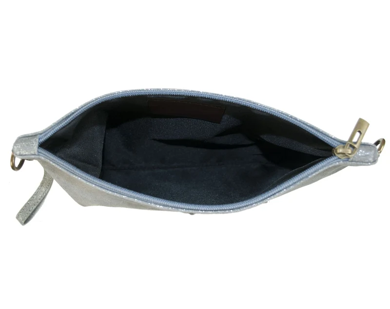 Pochette en nubuck imprimé FLORIANE