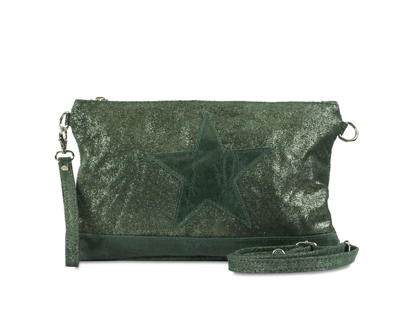 Pochette en nubuck imprimé FLORIANE