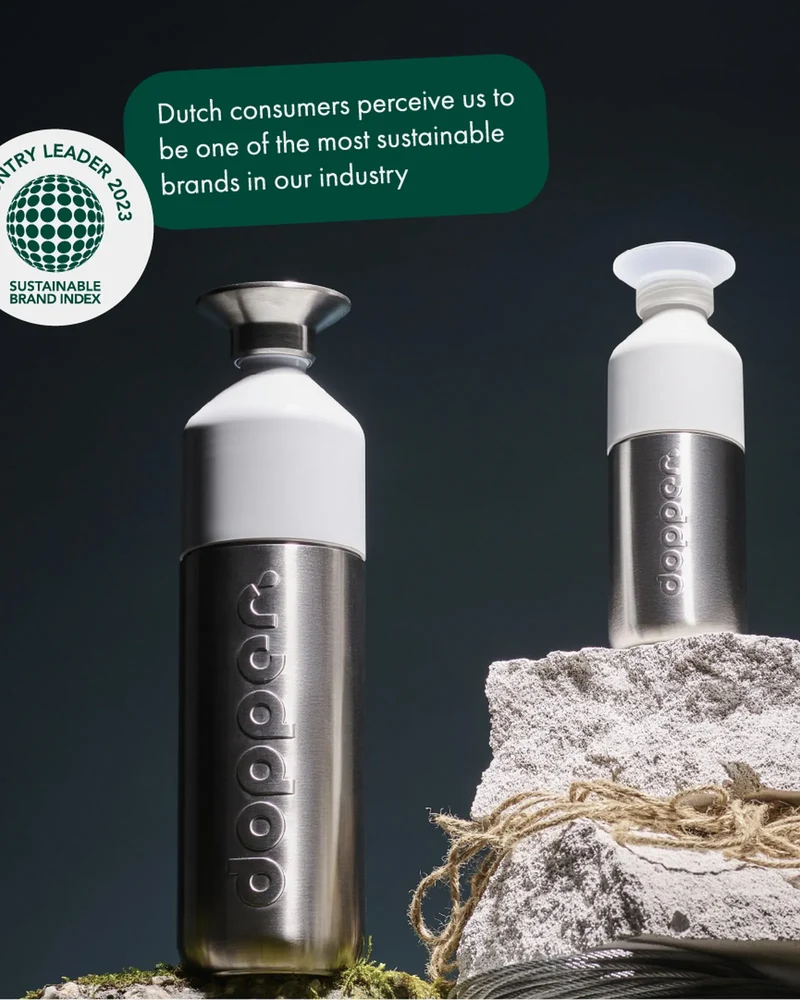 Bouteille acier inoxydable Dopper Steel 350 ml à personnaliser