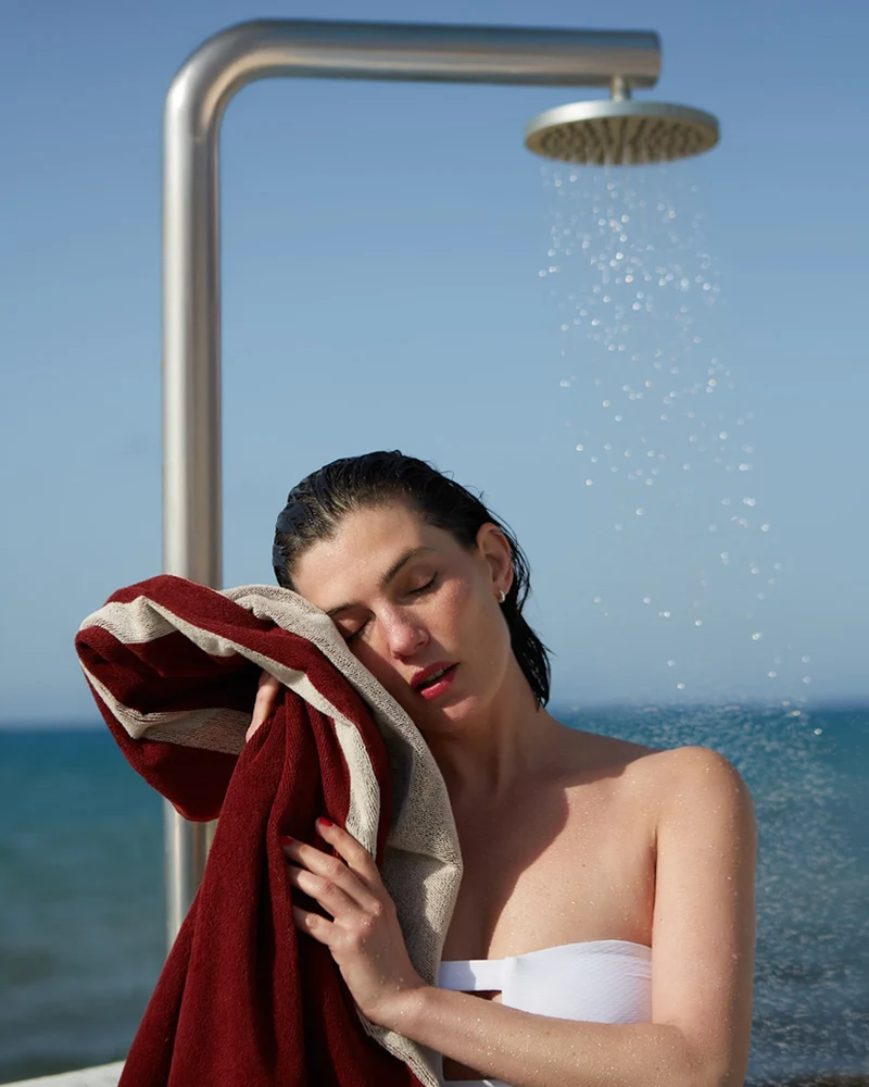 Serviette de plage 90x200 coton longues fibres à personnaliser