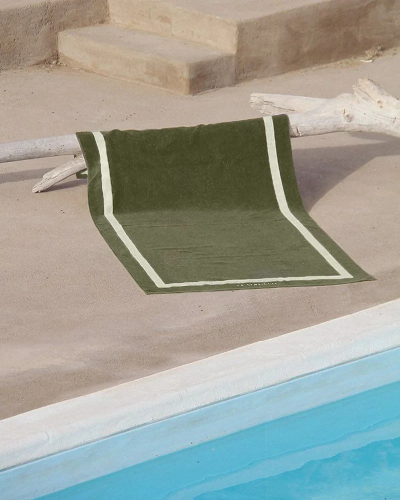 Serviette de plage coton longues fibres 90x170 à personnaliser