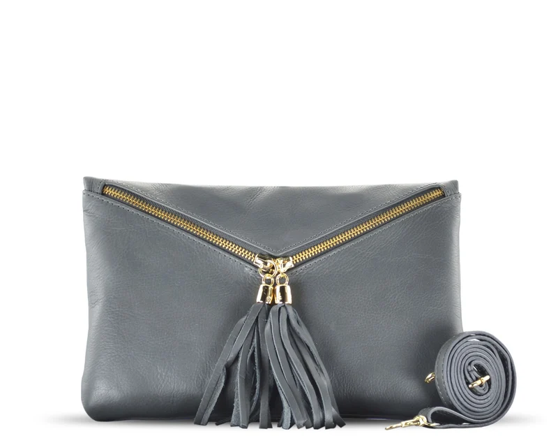 Pochette en cuir grainé MIA
