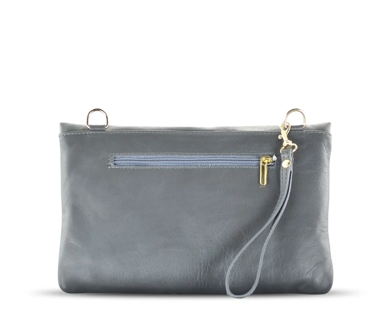 Pochette en cuir grainé MIA