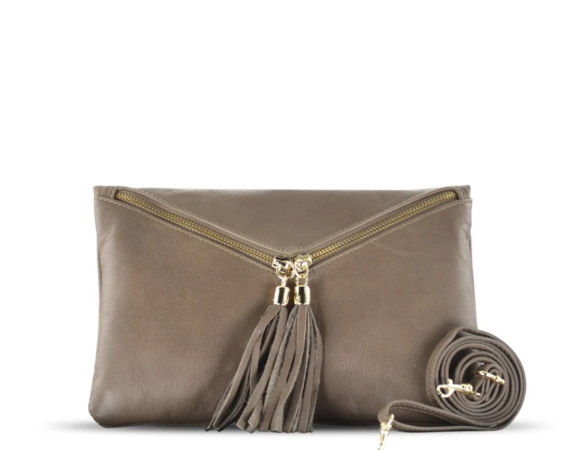Pochette en cuir grainé MIA