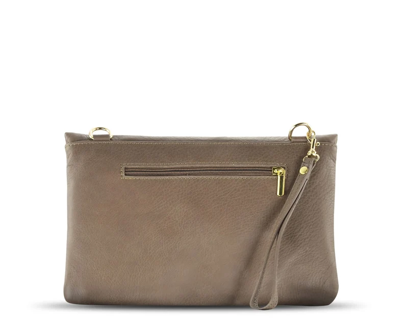 Pochette en cuir grainé MIA