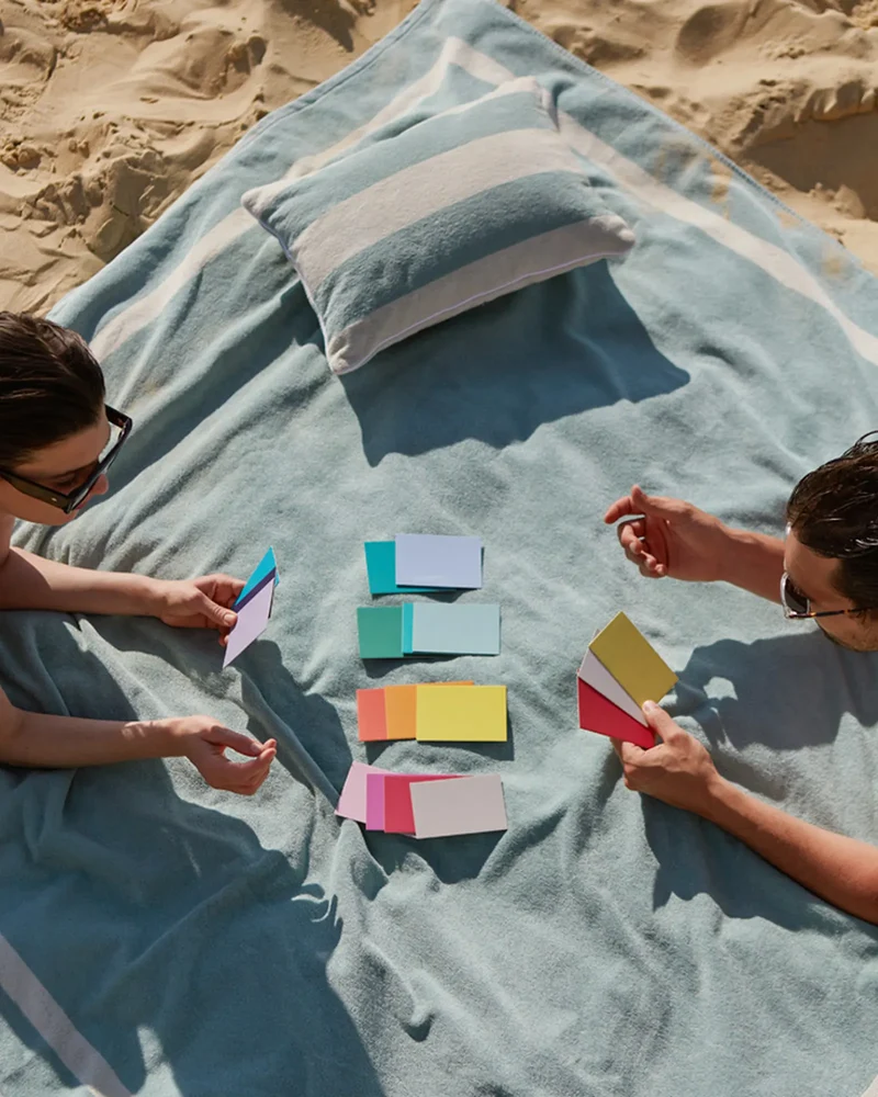 Serviette de plage XXL coton longues fibres La Serviette Paris à personnaliser