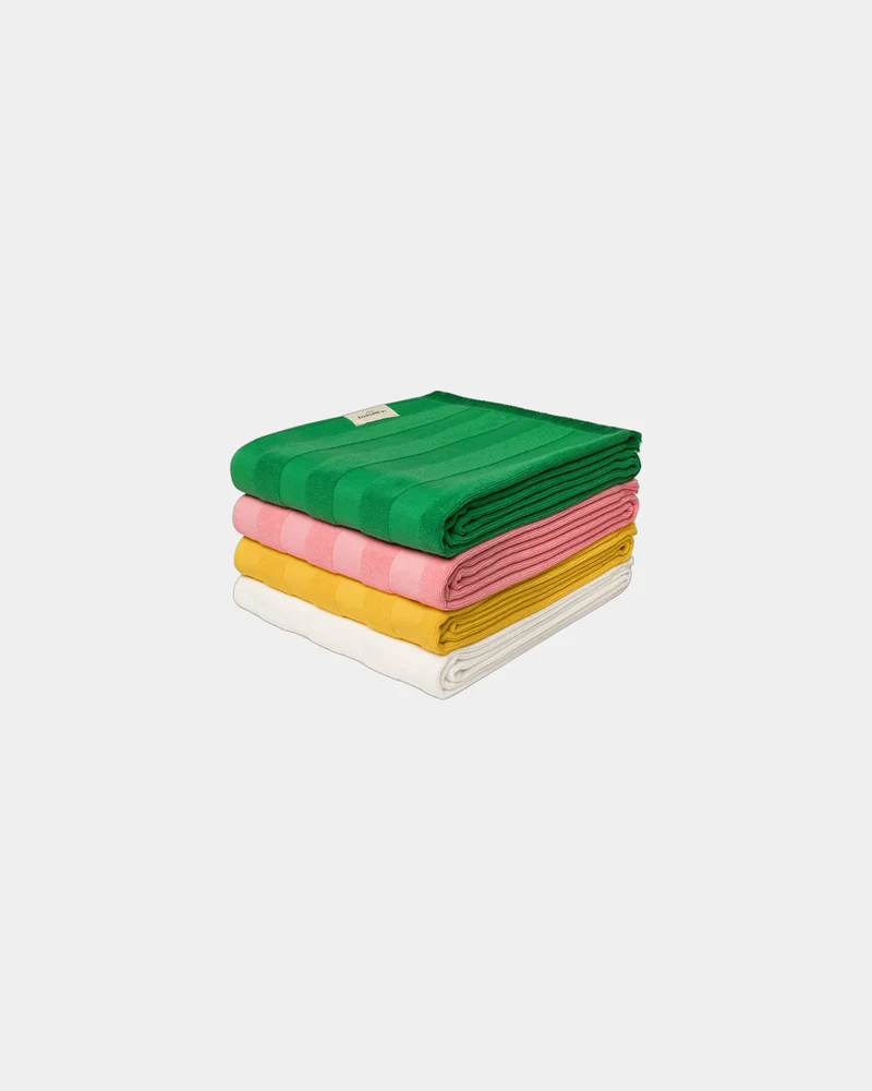 Fouta de plage bi-matière 90x200 La Serviette Paris à personnaliser