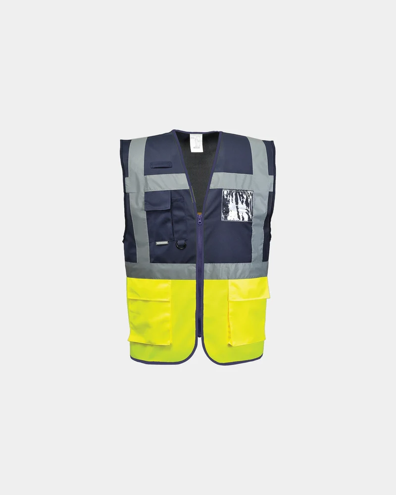 Gilet haute visibilité bicolore à personnaliser