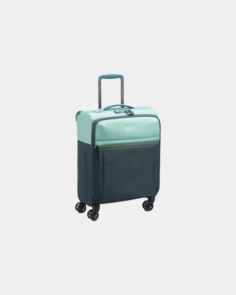 Valise cabine recyclée Delsey Brochant 3 Slim 55 cm à personnaliser