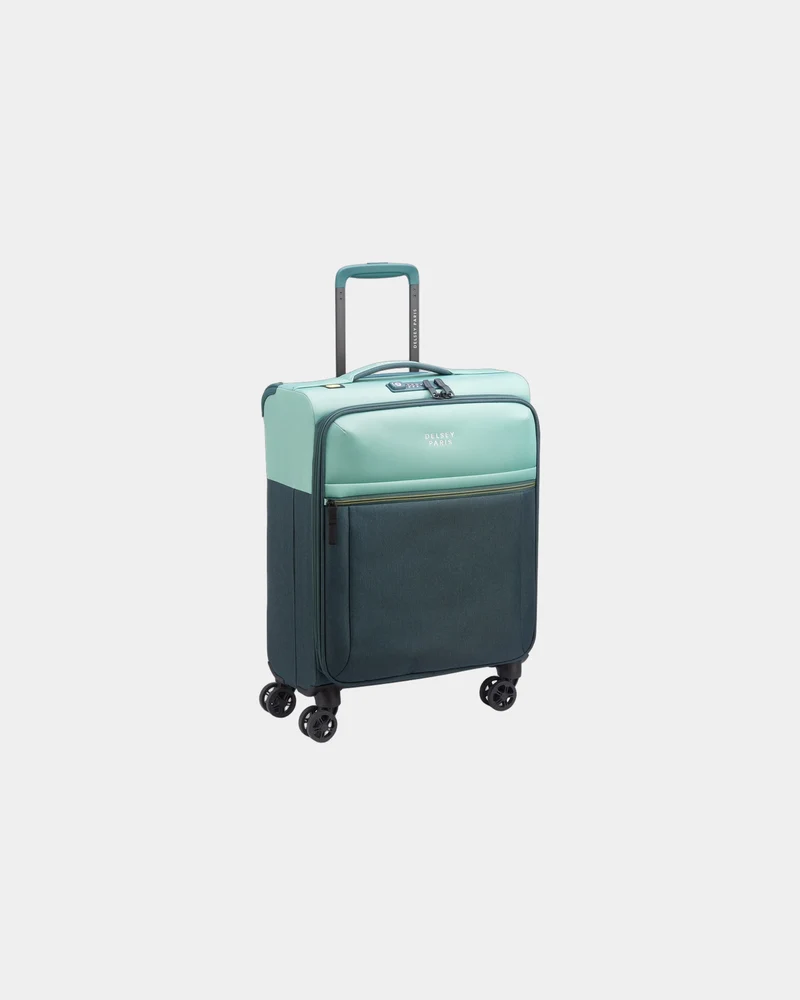 Valise cabine recyclée Delsey Brochant 3 Slim 55 cm à personnaliser