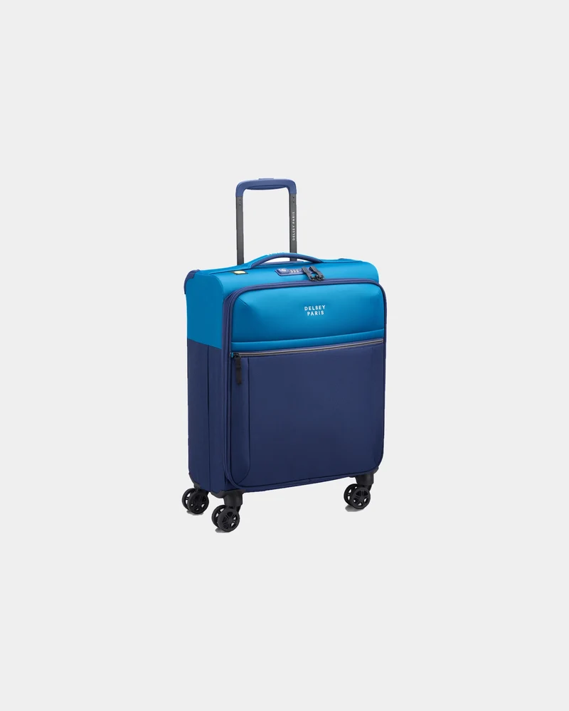 Valise cabine recyclée Delsey Brochant 3 Slim 55 cm à personnaliser
