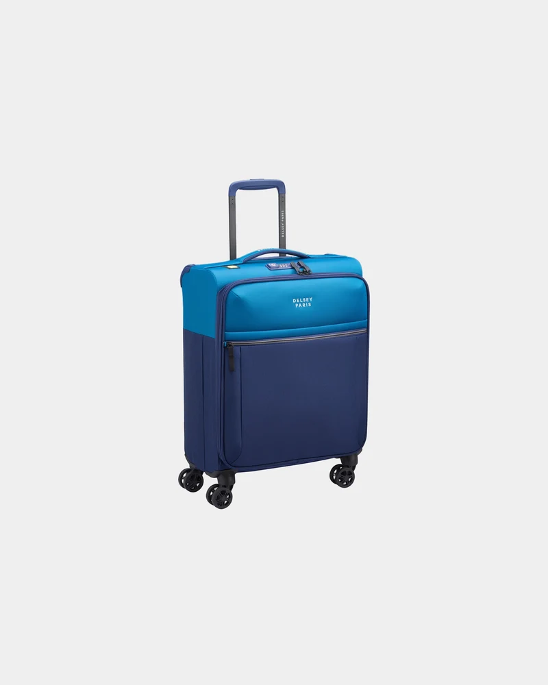 Valise cabine recyclée Delsey Brochant 3 Slim 55 cm à personnaliser