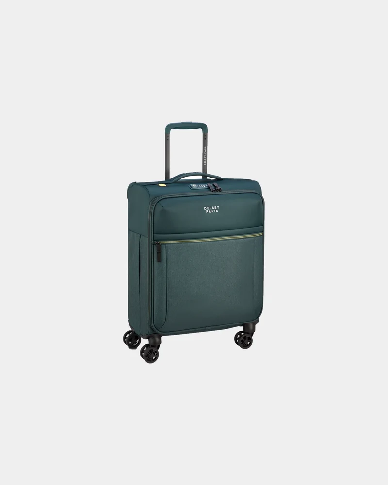 Valise cabine recyclée Delsey Brochant 3 Slim 55 cm à personnaliser