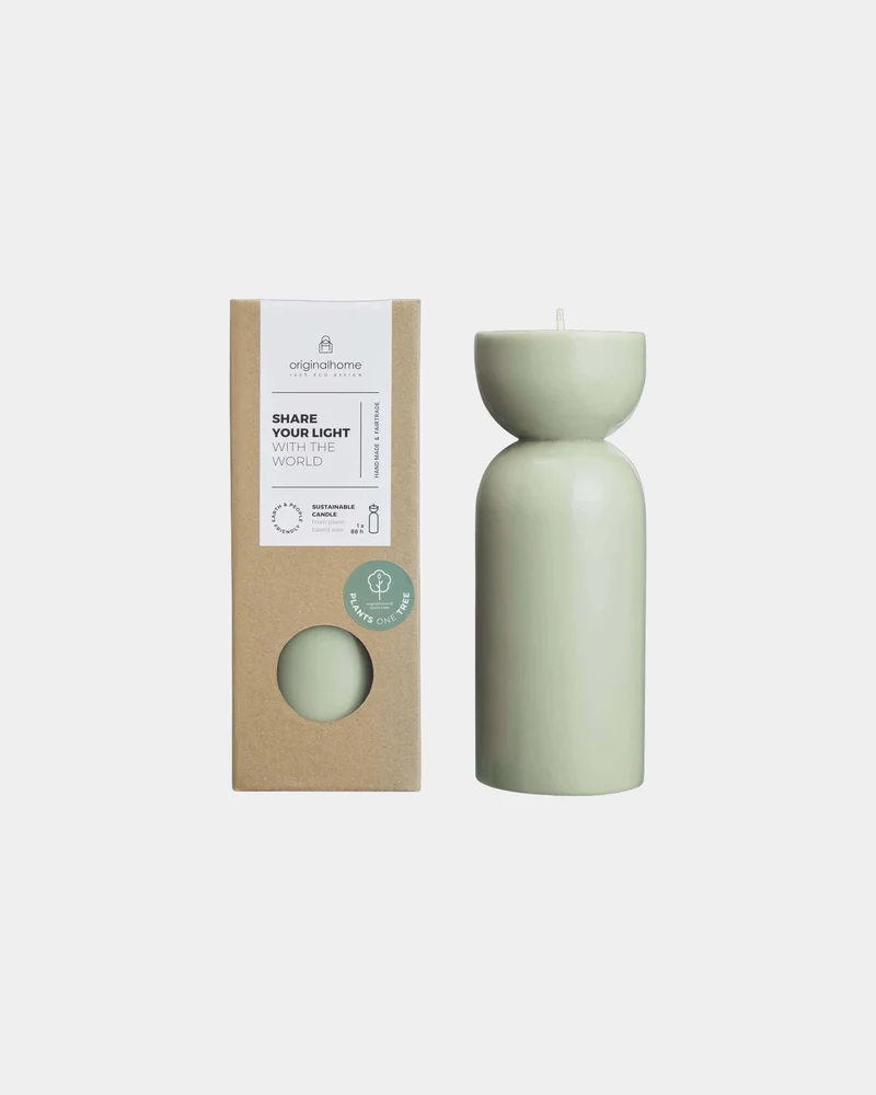 Bougie bio cire de palmiste à personnaliser